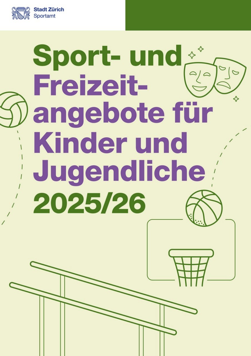 Titelbild Broschüre Sport- und Freizeitangebote für Kinder und Jugendliche 2025/26
