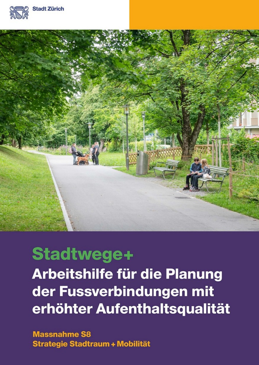 Titelseite der Arbeitshilfe mit einem Bild des Bachwiesenwegs