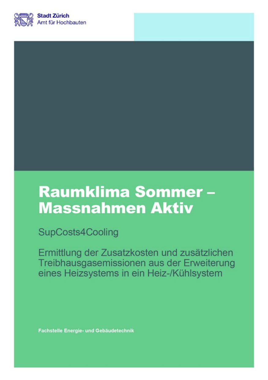 Titelseite Raumklima Sommer – Massnahmen Aktiv