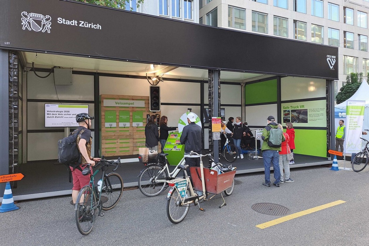 Stand der Stadt Zürich an der Cycle Week
