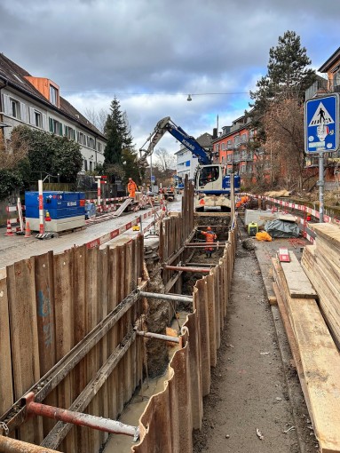 Bauarbeiten Scheuchzerstrasse