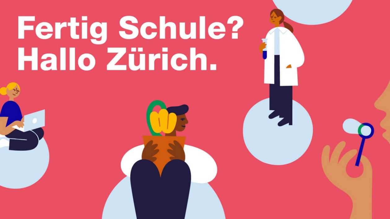 Stadt Zürich an der Berufsmesse: Fertig Schule? Halle Zürich.