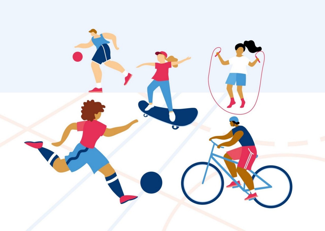verschiedene Sportler*innen
