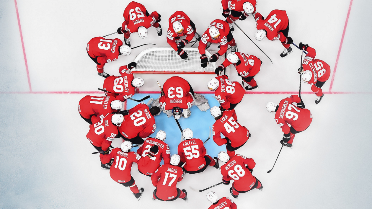Schweizer Männer Team Eishockey