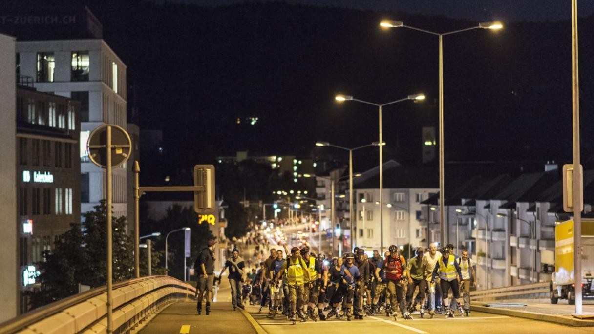Skater*innen in der Stadt Zürich