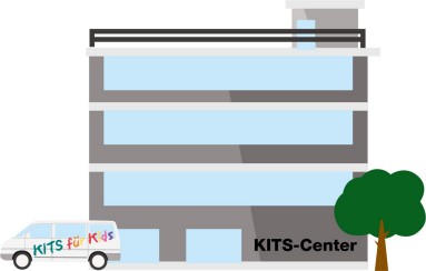 Web Illustration eines Infrastrukturgebäudes (KITS-Center)