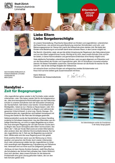 Titelblatt Elternbrief