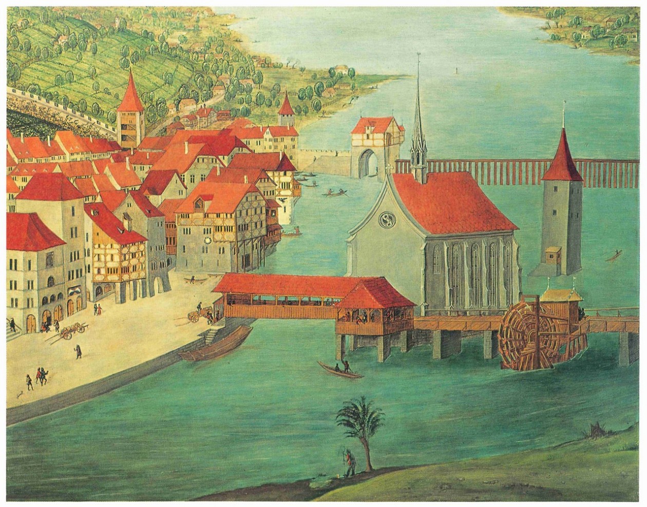 Wasserkirche und Umgebung