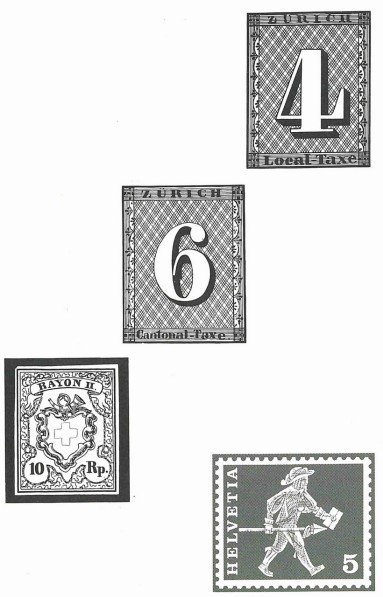 Zürivieri, Zürisächsi, Bundesmarke, Standesläufer von Freiburg Zürivieri, Zürisächsi, Bundesmarke, Standesläufer von Freiburg