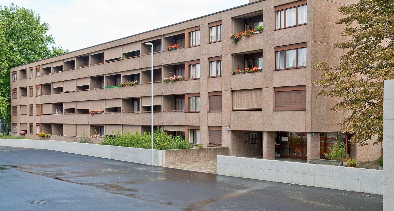 Wohngebäude der Siedlung