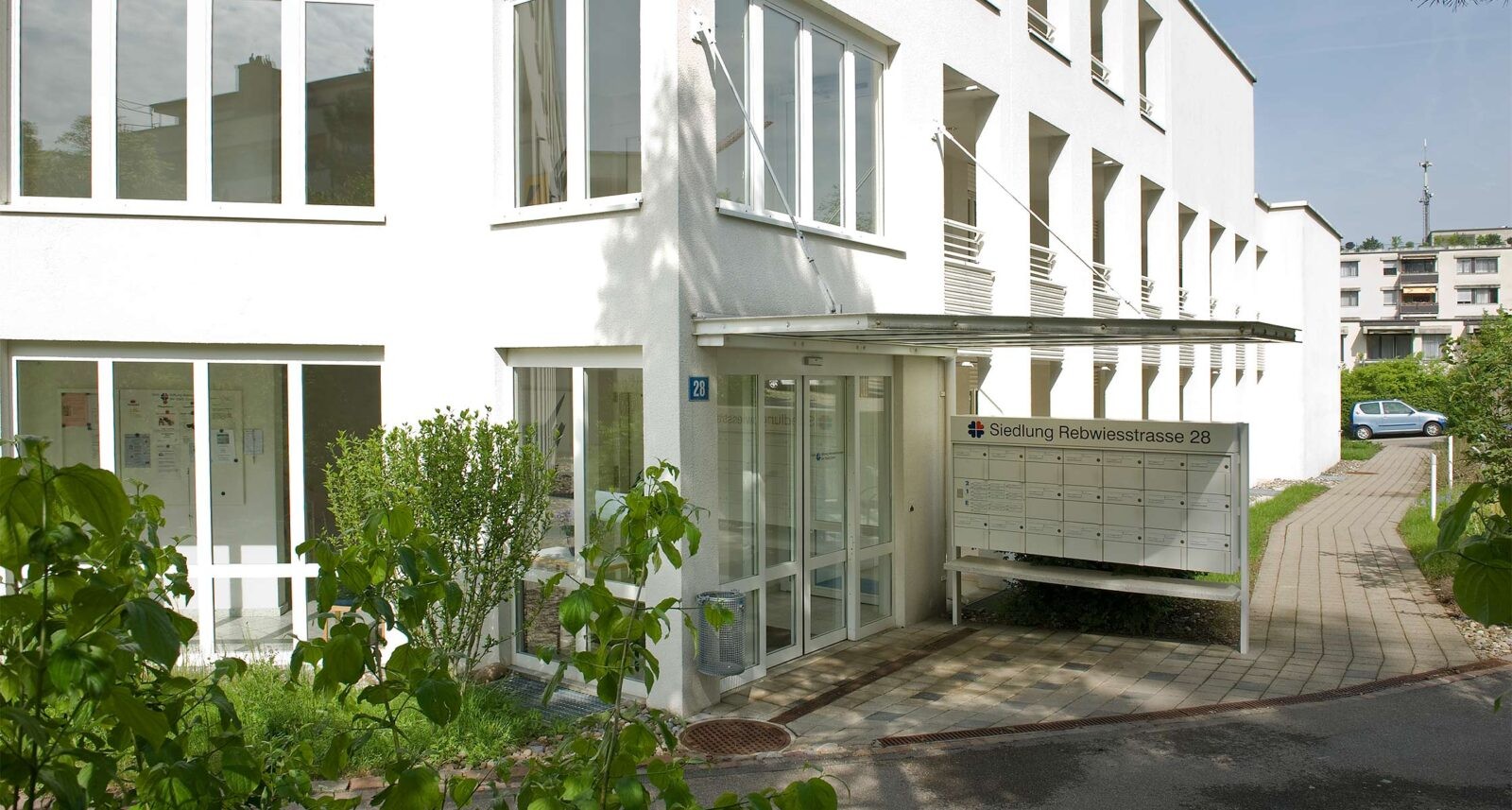 Wohngebäude der Siedlung
