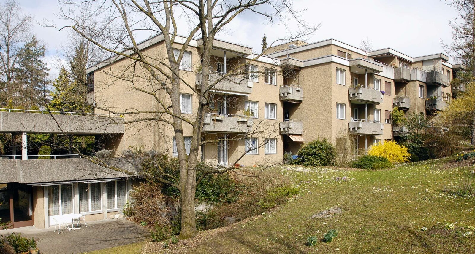 Wohngebäude der Siedlung