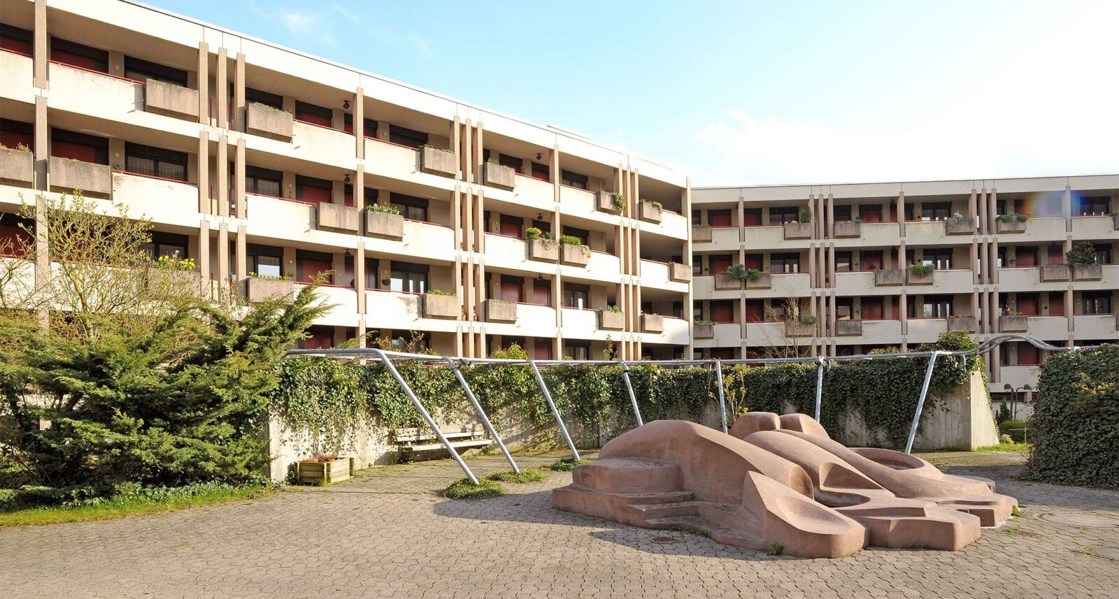 Wohngebäude der Siedlung