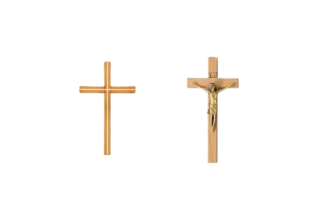 Kreuz oder Kruzifix für Sarg