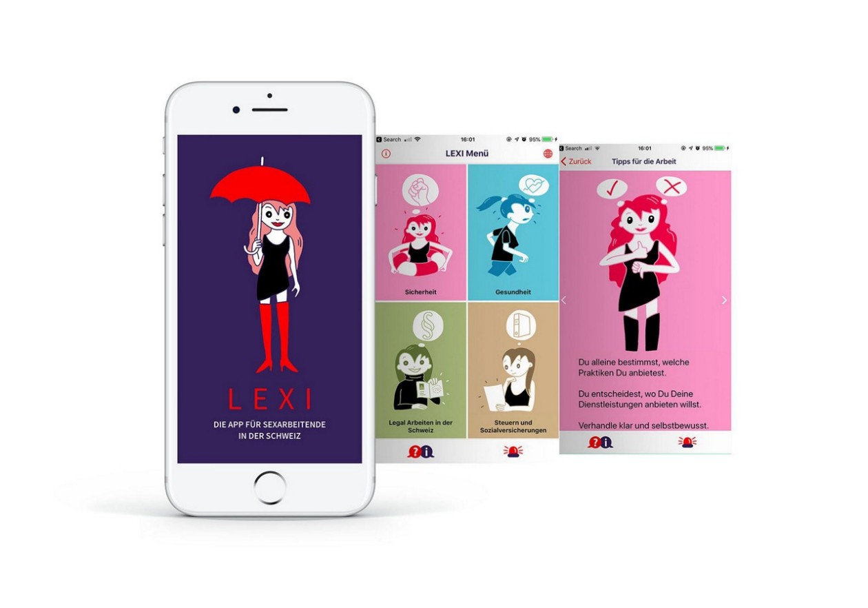 «LEXI», die App mit allen wichtigen Infos für Sexarbeitende