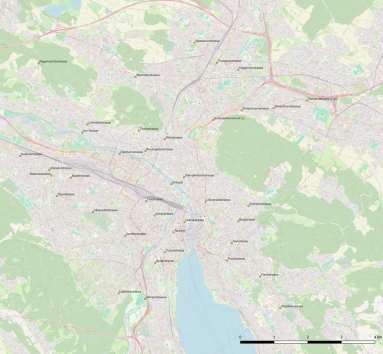 Messstandorte Karte mit Messstandorten der Verkehrserhebung
