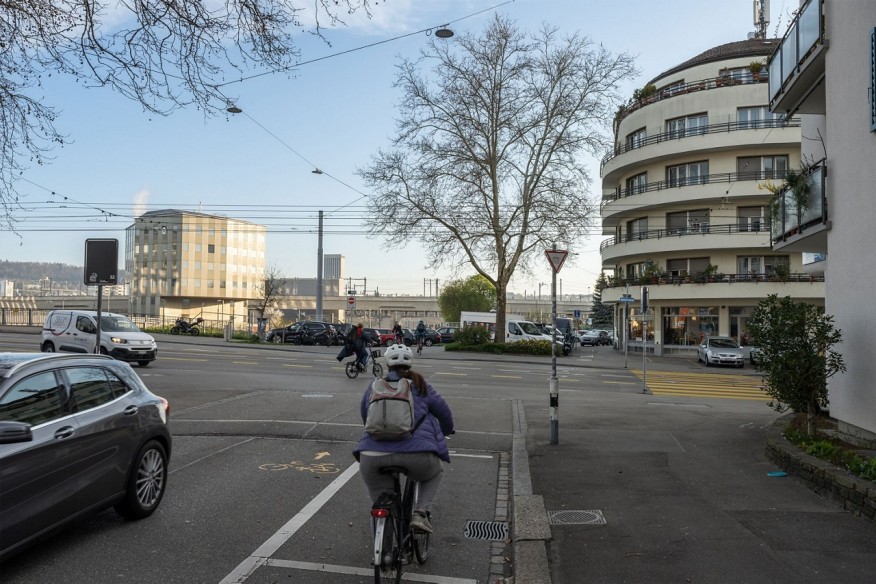 Brauerstrasse und Hohlstrasse vor den Velomassnahmen