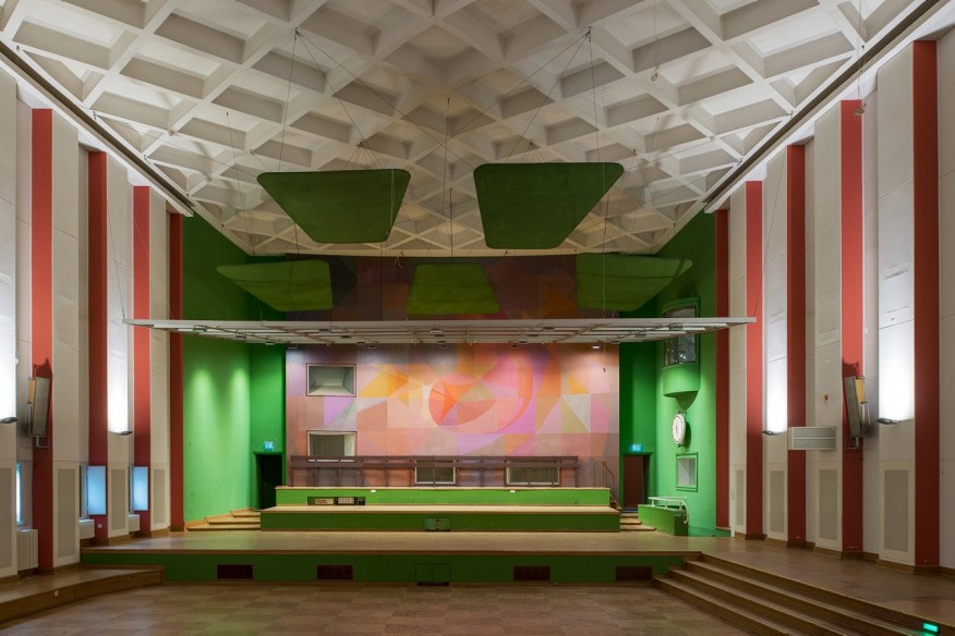 Blick in den Konzertsaal vor der Instandsetzung