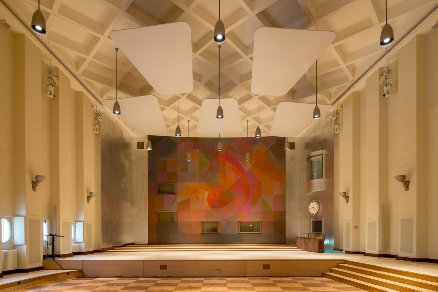 Blick in den Konzertsaal nach der Instandsetzung