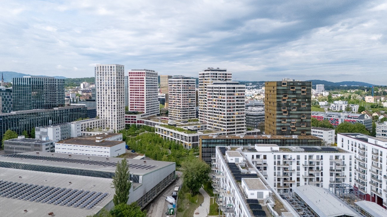 Ansicht des Gebiet Leutschenbachs 
