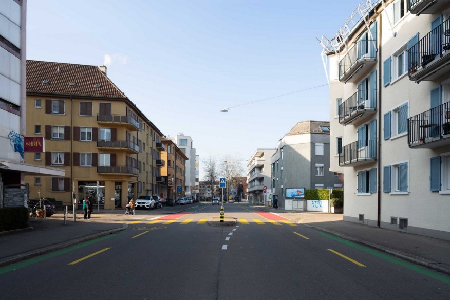Die Baslerstrasse vor der Umsetzung des Projektes