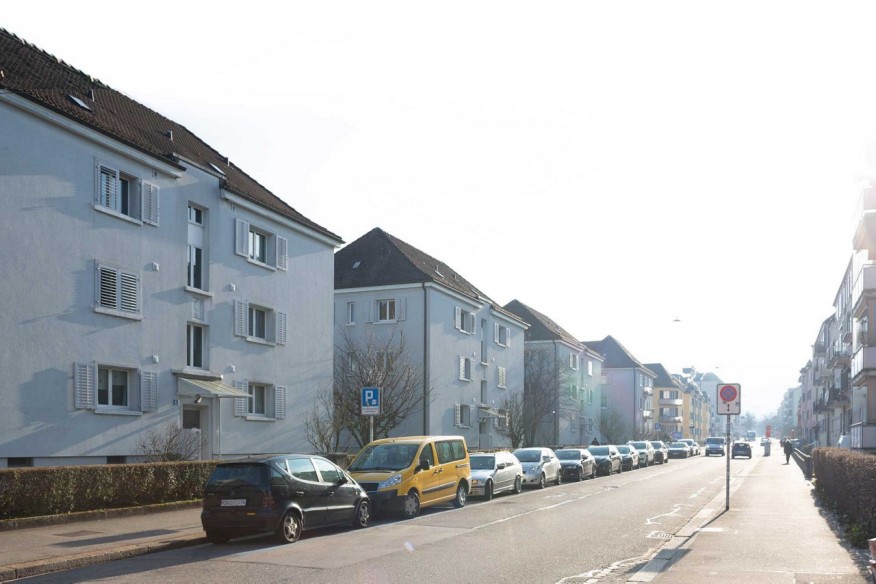 Die Saumackerstrasse vor der Umsetzung des Projektes