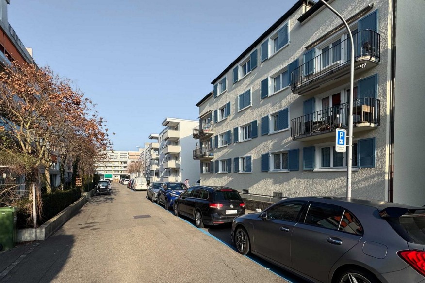 Die Bristenstrasse vor der Umsetzung des Projektes
