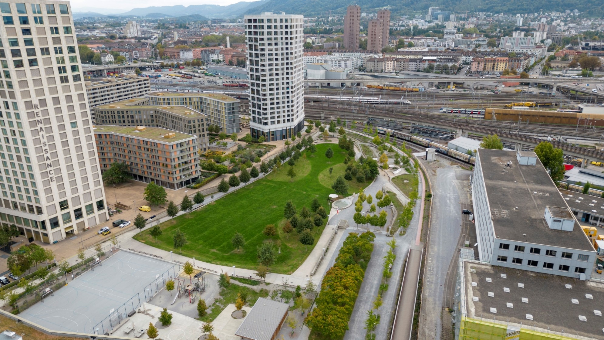 Pfingstweidpark in Zürich-West.