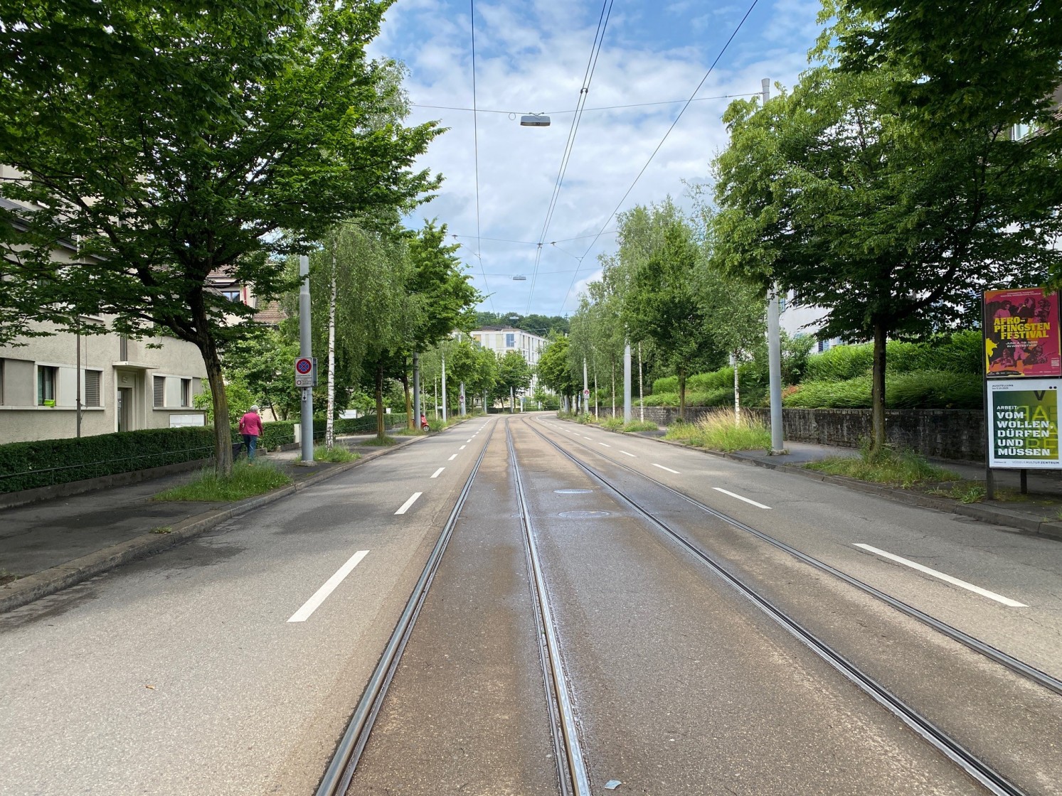 Die Hofwiesenstrasse heute