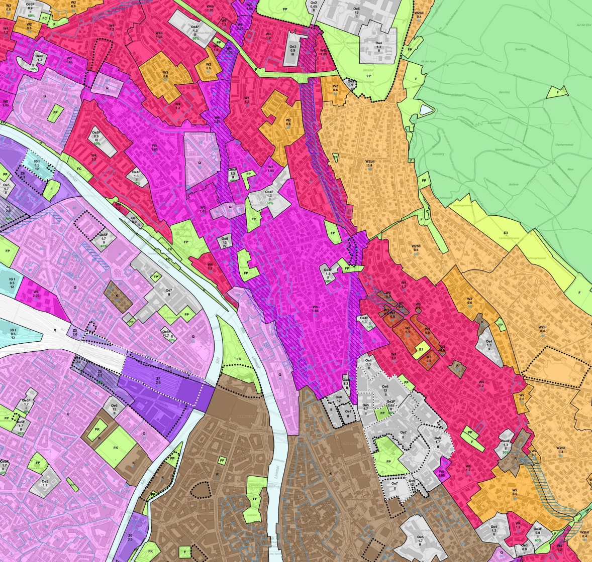 Zonenplan Stadt Zürich