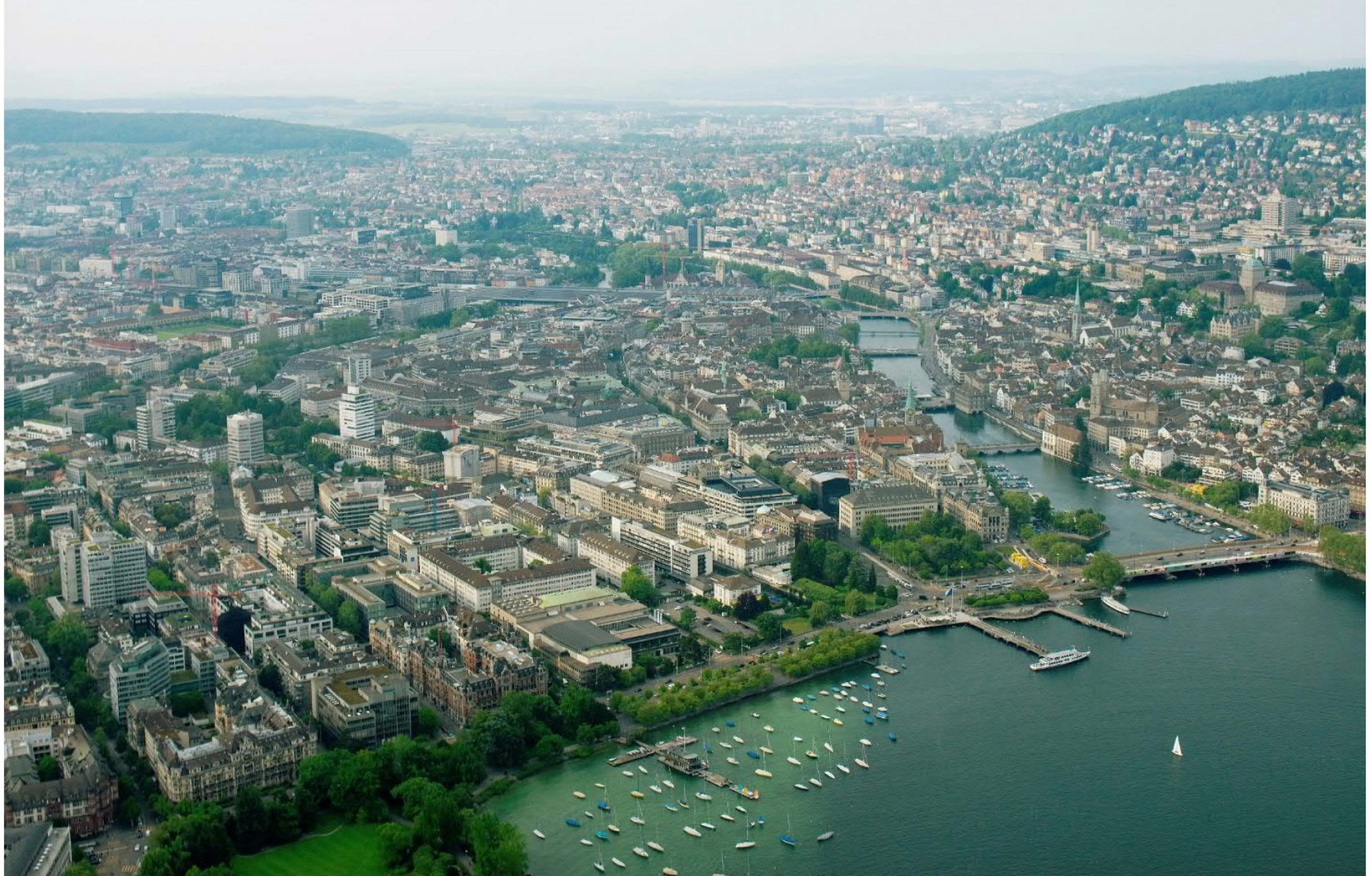 Sicht auf die Stadt Zürich