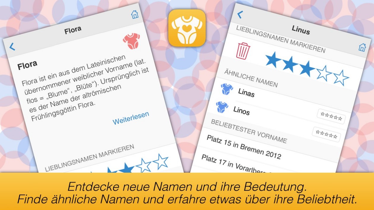 Ausschnitt der Anwendung