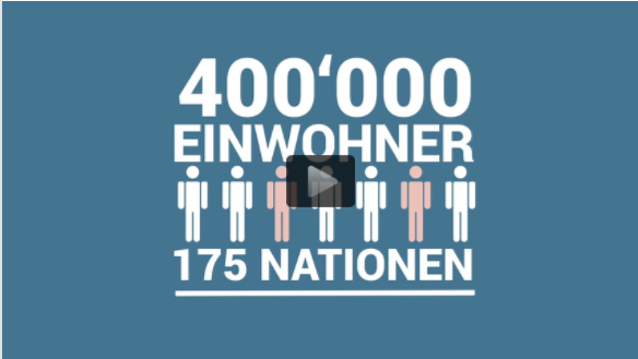 400'000 Einwohner, 175 Nationen
