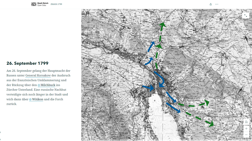 Ausschnitt aus er Story Map