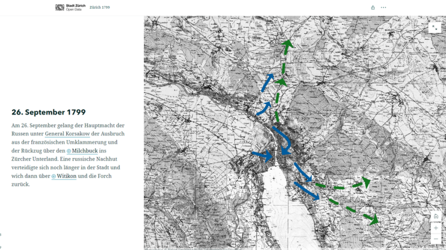 Ausschnitt aus er Story Map