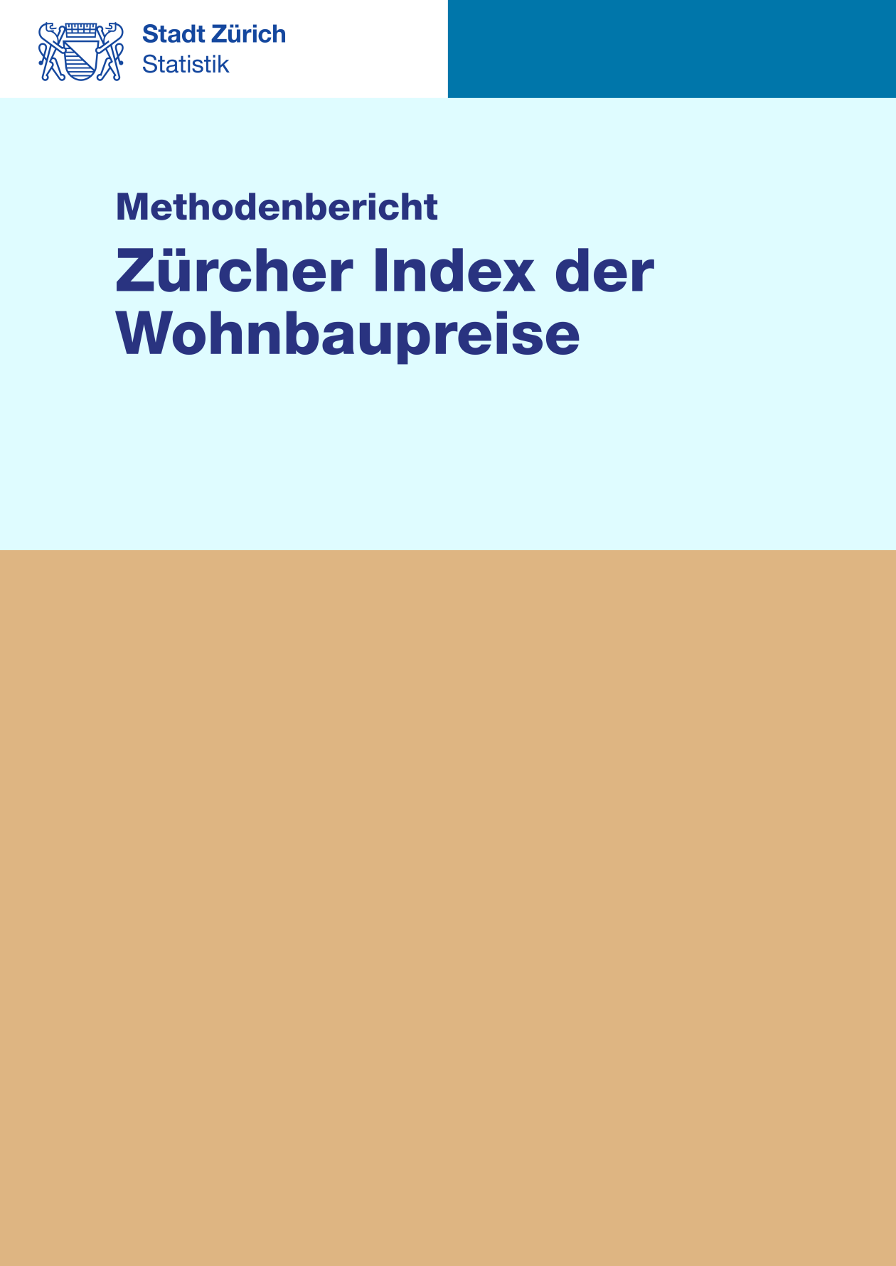 Deckblatt Methodenbericht Mietpreiserhebung