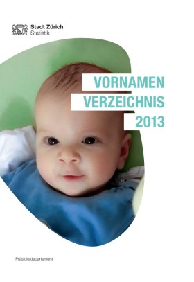 Deckblatt Vornamen-Verzeichnis 2007 Vornamen-Verzeichnis 2013