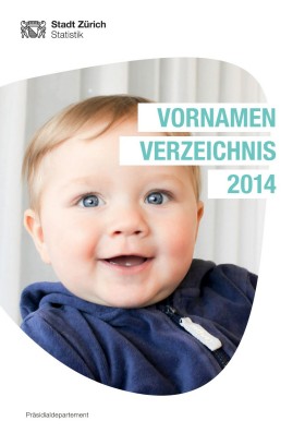 Deckblatt Vornamen-Verzeichnis 2007 Vornamen-Verzeichnis 2014