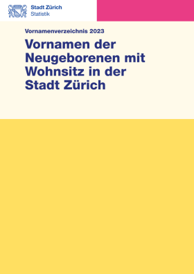 Deckblatt Vornamen-Verzeichnis 2007 Vornamen-Verzeichnis 2023