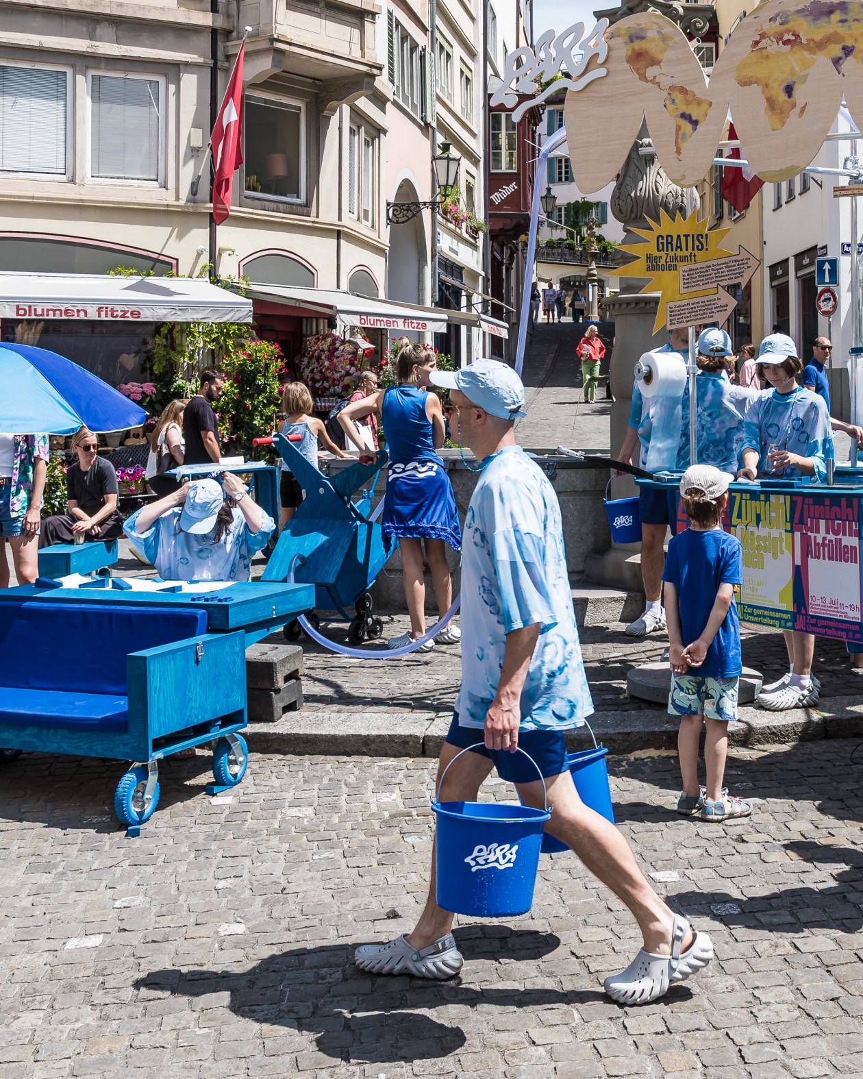 Intervention auf dem Münzplatz