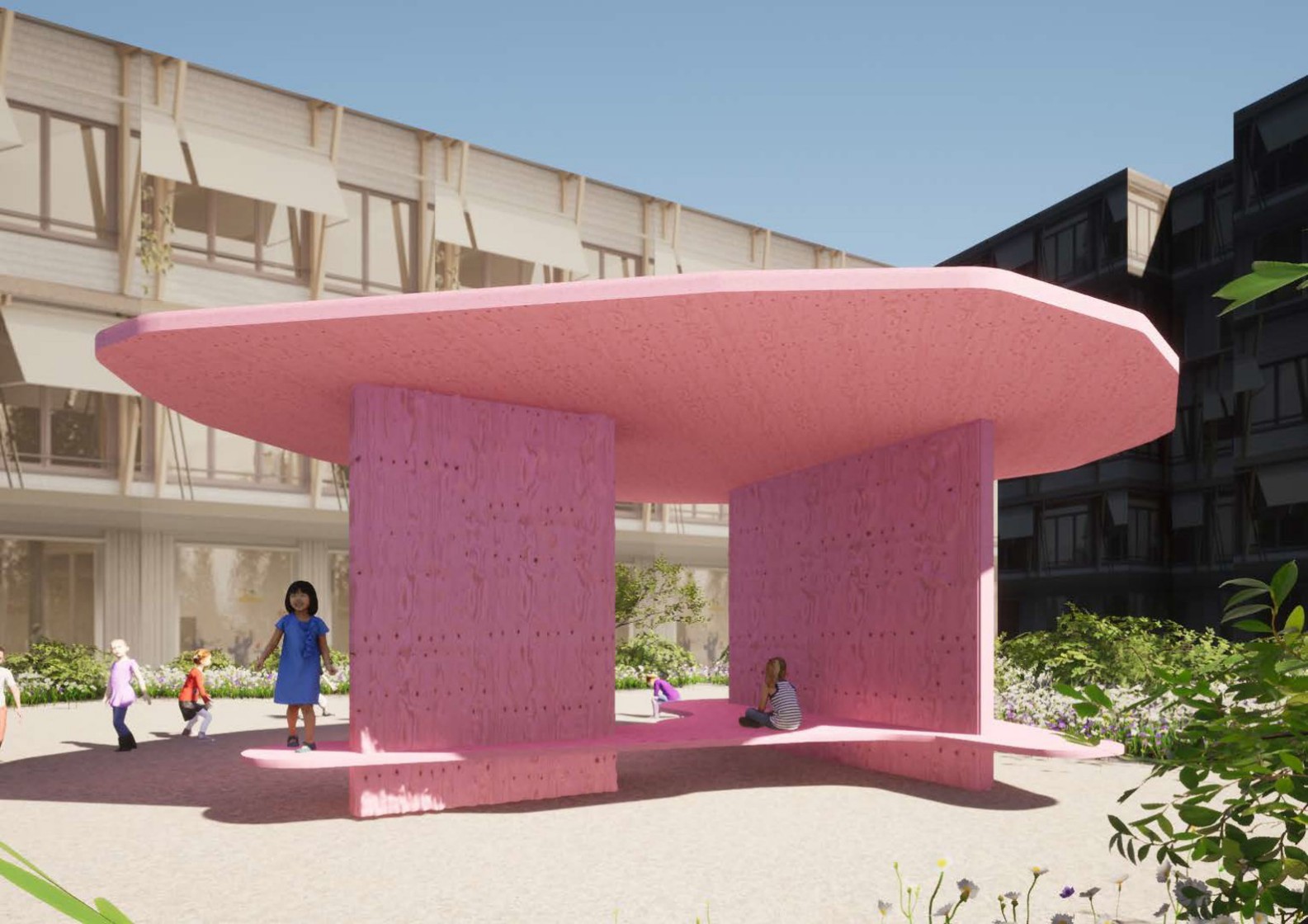 Visualisierung eines Pavillons