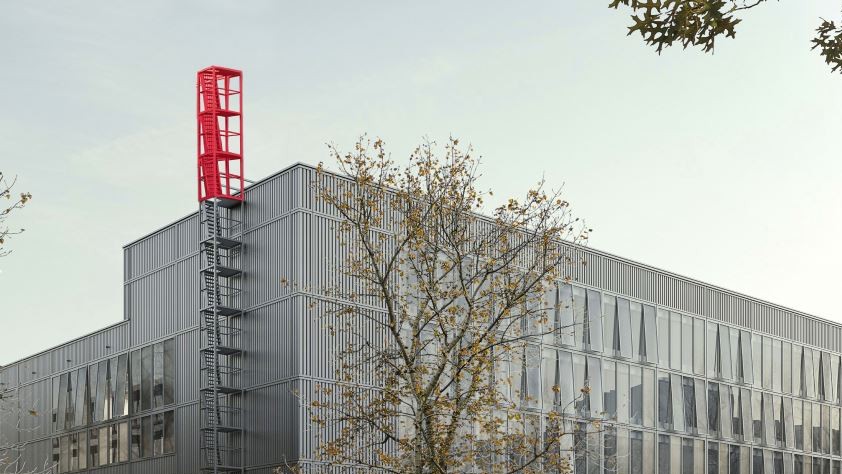 Visualisierung der Wache mit verlängerter roter Befahranlage