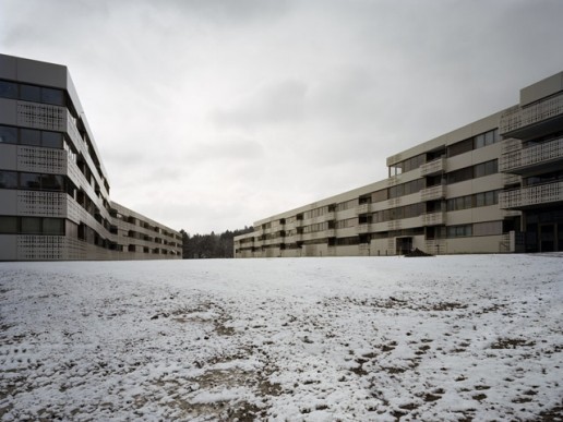 Wohnsiedlung im Winter