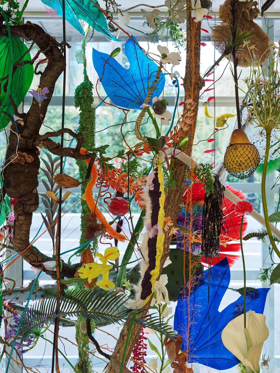 Detailansicht des Blumenfensters