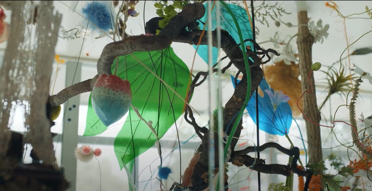 Detailansicht des Blumenfensters