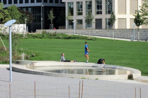 Park Pfingstweid: Wasserbecken