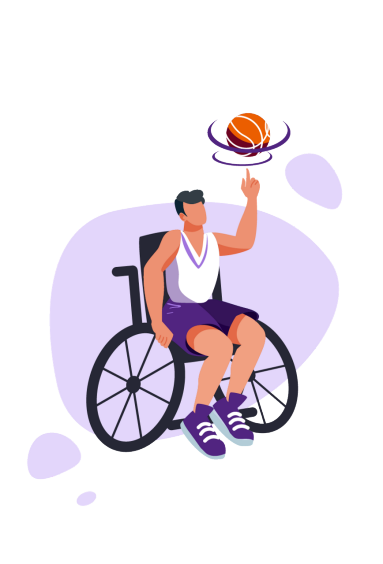 behinderung-vielfalt Rollstuhlbasketballer
