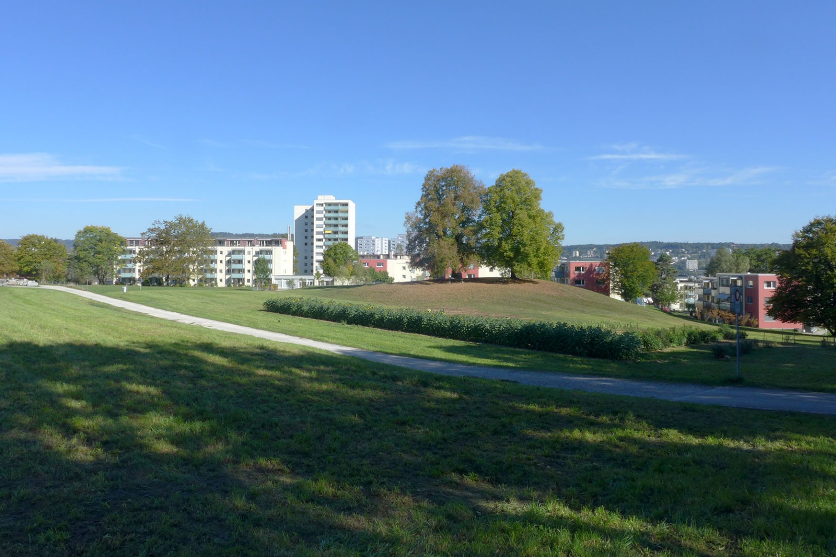 «Römerhügel» im Loogarten, Standort eines römischen Gutshofes. (Foto AfS/Archäologie)