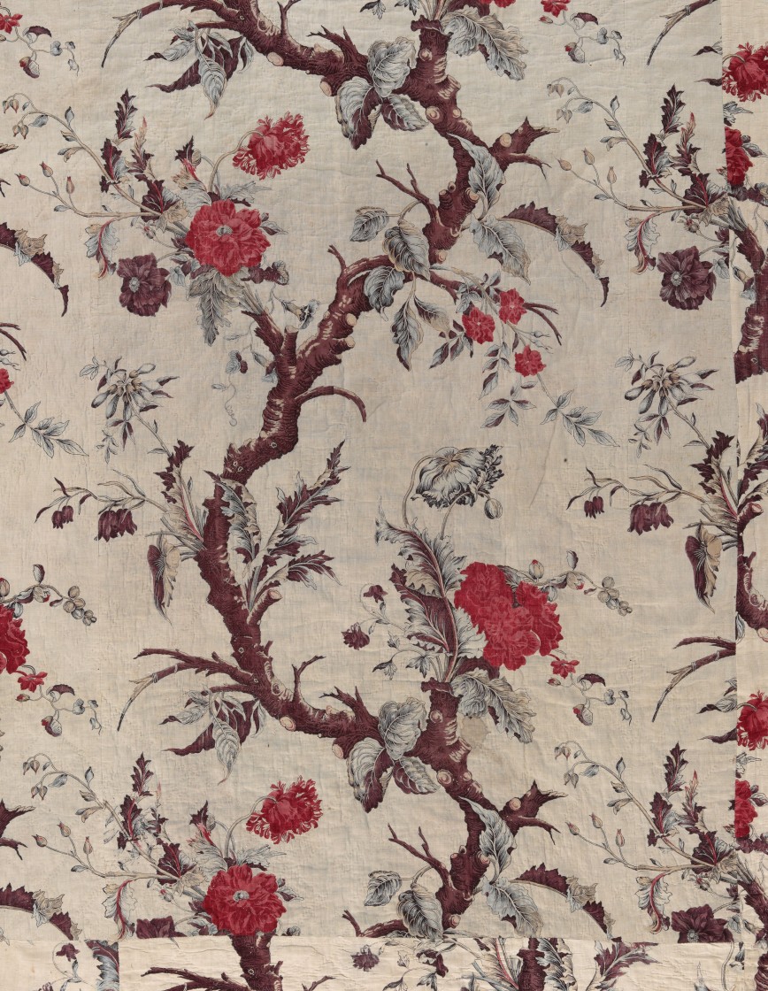 Ein bedrucktes Baumwolltuch, sogenanntes Indienne.. © Foto: Schweizerisches Nationalmuseum