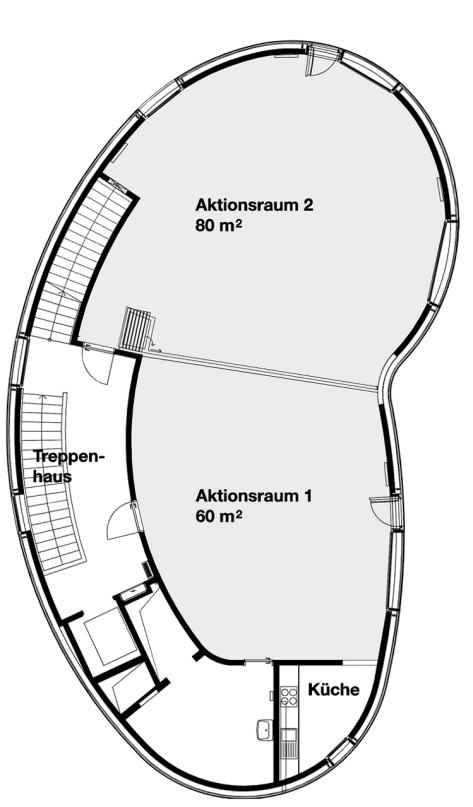 Grundriss Aktionsraum 1 und 2